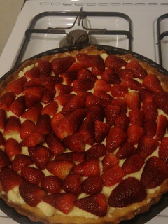 A picture of Strawberry French Pie.