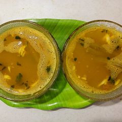 Masoor Dal & Drumstick Soup A picture of Masoor Dal & Drumstick Soup.