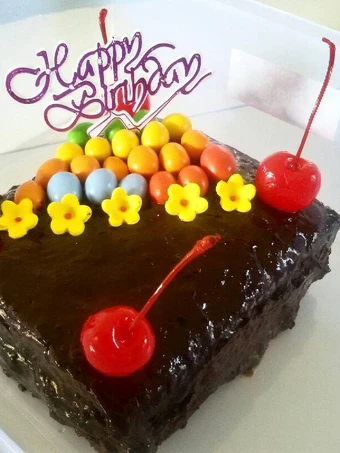 Langkah Mudah untuk Membuat Resep  Bolu kukus coklat buat birthday cake ala-ala 😂 yang Lezat, Lezat Sekali