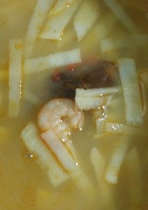 Foto resep 7. Sayur Rebung Udang Pedas kuah Gulai