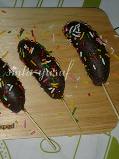 Foto resep Es pisang coklat (es kul kul)