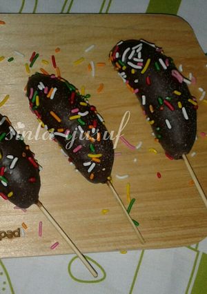 Foto resep Es pisang coklat (es kul kul)