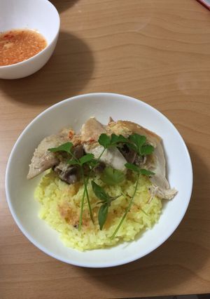 Hình của món Cơm gà.