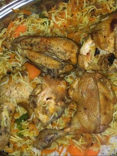 صورة لوصفة الارز مع الدجاج بالحشو