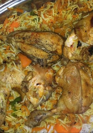 صورة لوصفة الارز مع الدجاج بالحشو