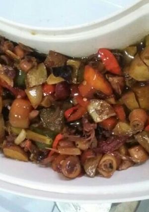 Foto resep Cumi jengkol pedas manis