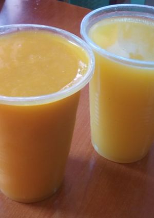 A picture of Mango/Passion juice.