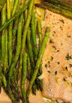 Foto de Salmão no forno