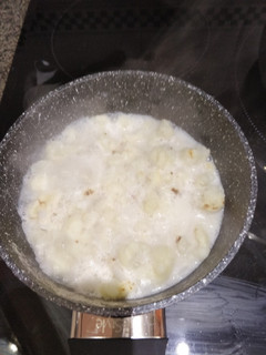 Una foto de Carbonara/Bechamel de coliflor