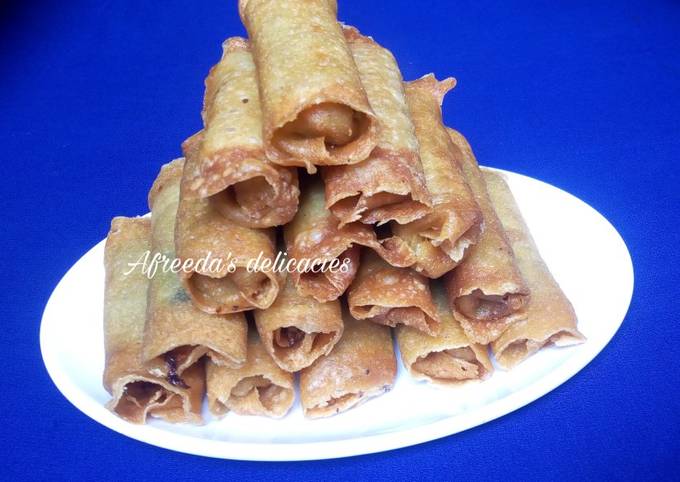 Steps to Make Speedy Spring rolls