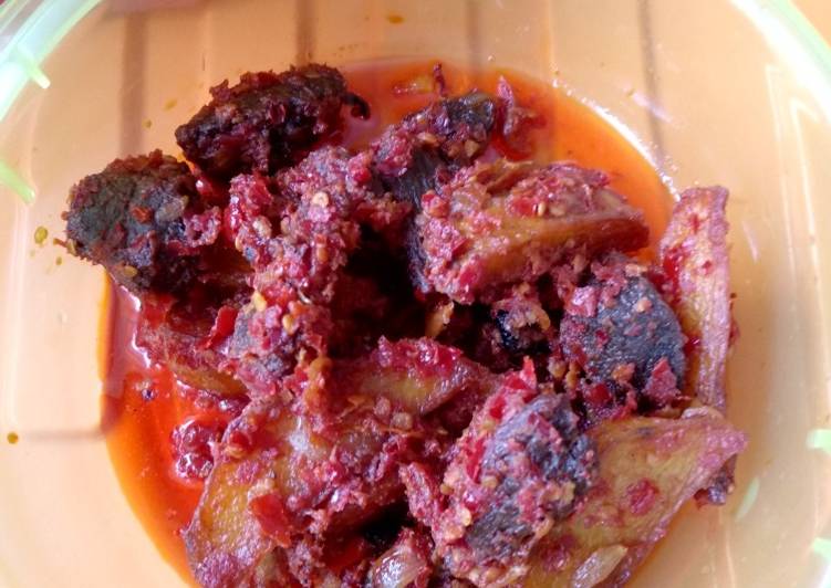 Resep: Dendeng balado Yang Sederhana