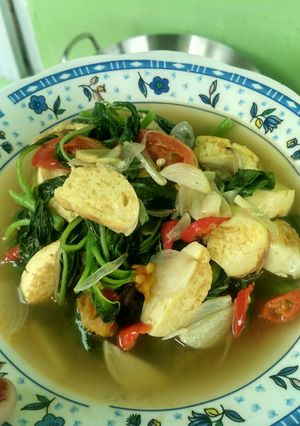 Foto resep Tumis Bayam Tofu