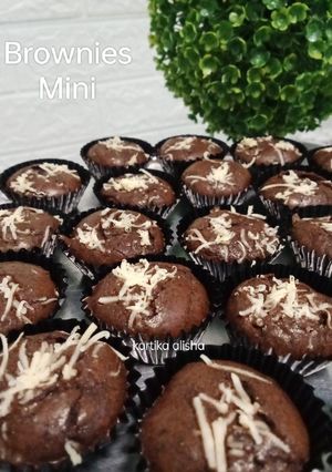 Foto resep Minnie Brownies|Brownies Kering Panggang