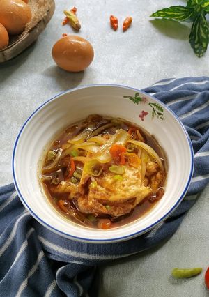 Foto resep Telur Ceplok Kuah Kecap Pedas