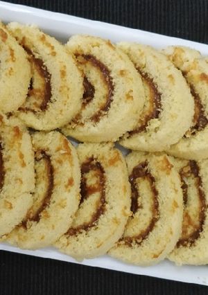 Una foto de Pionono con dulce de leche