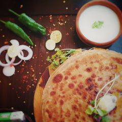 A picture of Tikka Qeema Paratha.