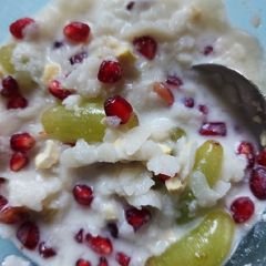 Dahi choora/ poha A picture of Dahi choora/ poha.