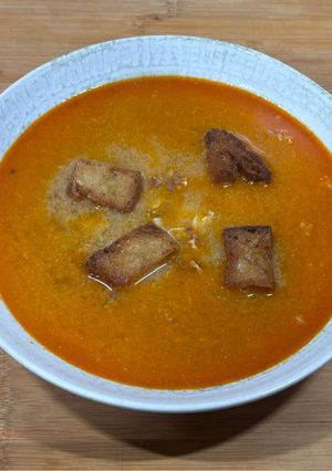 Una foto de Sopa de ajo (sopa castellana)