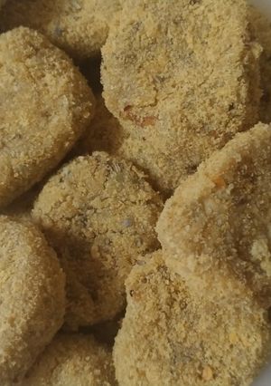 A picture of Chicken nuggets.