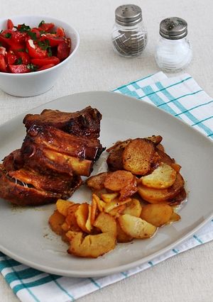 Tejben pácolt csípős-sült oldalas recept fotója