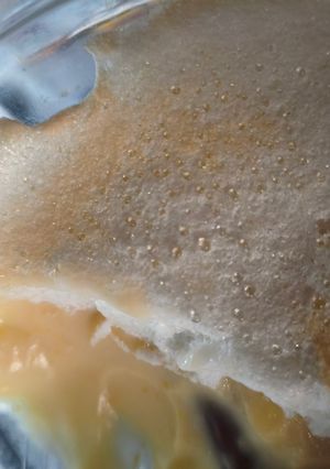 Una foto de Postre de Vainilla tipo Serenito con Merengue