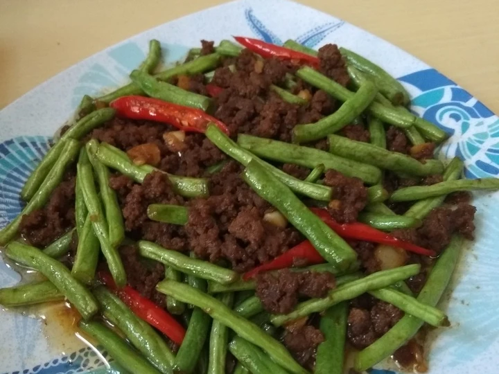 Cara Gampang Membikin Resep  Tumis buncis daging cincang yang Menggugah Selera, Bisa Manjain Lidah