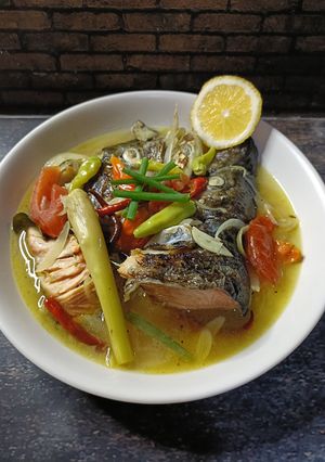 Foto resep Sup Kepala Ikan Salmon