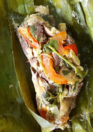 Foto resep Pepes Daging Sapi Tempe Jamur Pake Kemangi