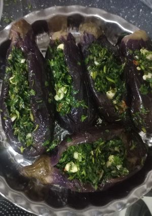 عکسی از دستور بادمجان زالک