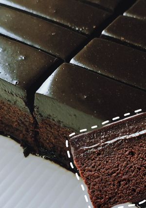 Foto resep Kek Coklat Ketagih Viral Versi Ekonomis