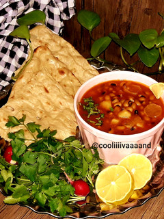 عکسی از دستور خوراک لوبیا چشم بلبلی با سیب زمینی