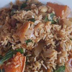 A picture of Butternut squash tasty rice.