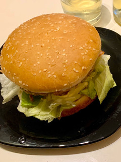 Una foto de Hamburguesa doble casera