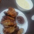 Alitas de Pollo con Salsa de Miel, Soja y Barbacoa