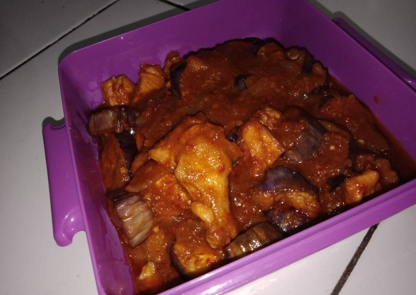 Terong ayam balado ala d'cost