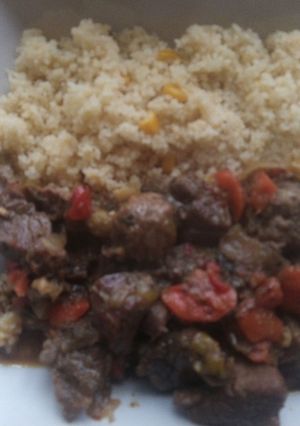 Una foto de Tacos ternera con cuscús