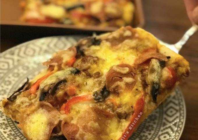 Resep Thin Crust Pepperoni Bolognese Pizza Oleh Dingdit's Kitchen - Cookpad