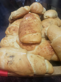 Una foto de Pan casero de leche y queso