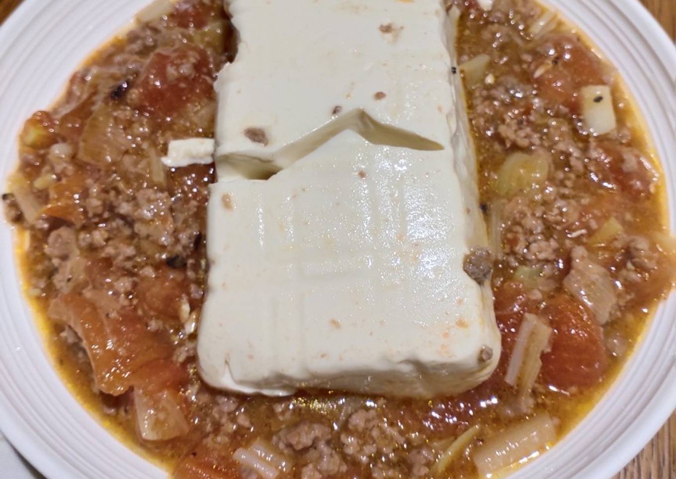 Ground Beef with Silken Tofu