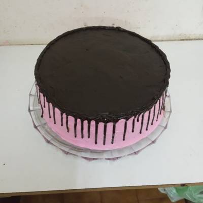  Torta de cumpleaños de black pink Receta de Sol