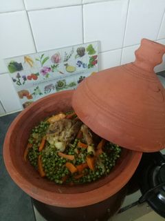 صورة لوصفة طاجين الجلبانة باللحم 💚