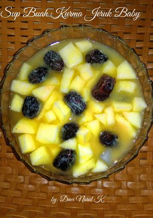 Foto resep Sup Buah Kurma Jeruk Baby