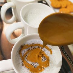 Cappuccino coffee ☕ homemade without machine A picture of Cappuccino coffee ☕ homemade without machine.