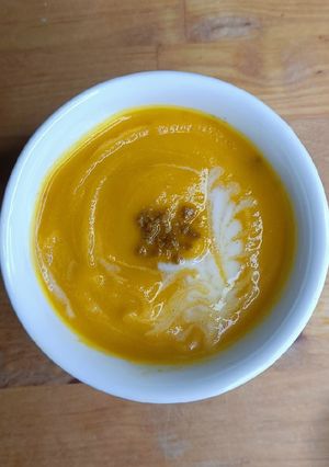 Une photo de 🌱 Velouté carotte cumin crème à l'amande