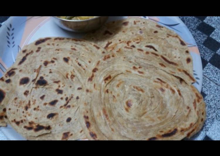 Steps to Make Perfect Wheat parotta