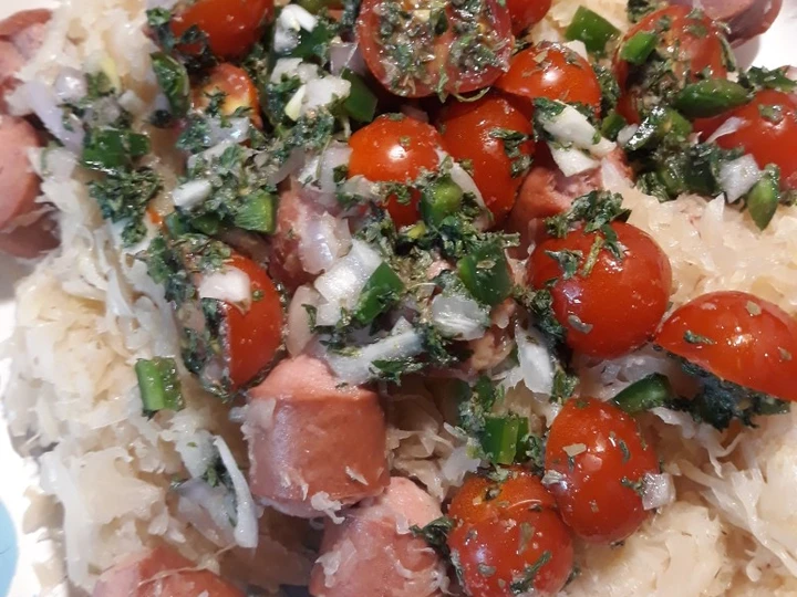 Recipe Pico de gallo-Hotdog which Delicious