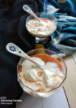 عکسی از دستور آب هویج بستنی کاسه ای😋😋