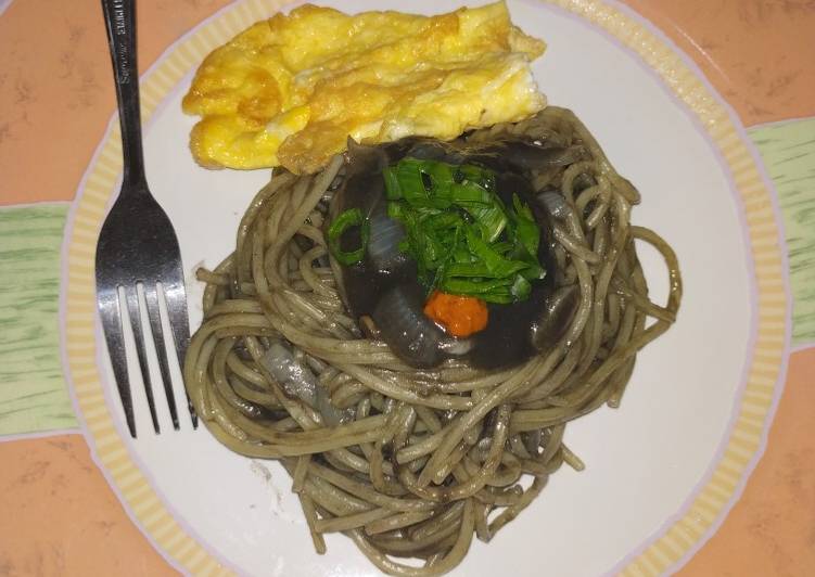 Resep: Sempurna10. Spaghetti petis udang khas Semarang 