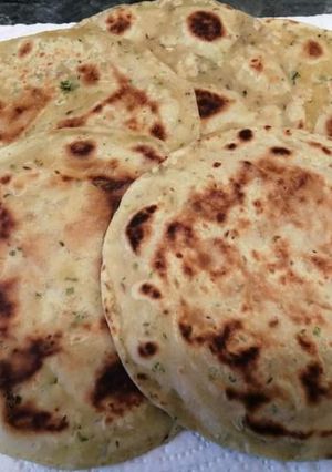 A picture of Farali paratha (rajigra flour).