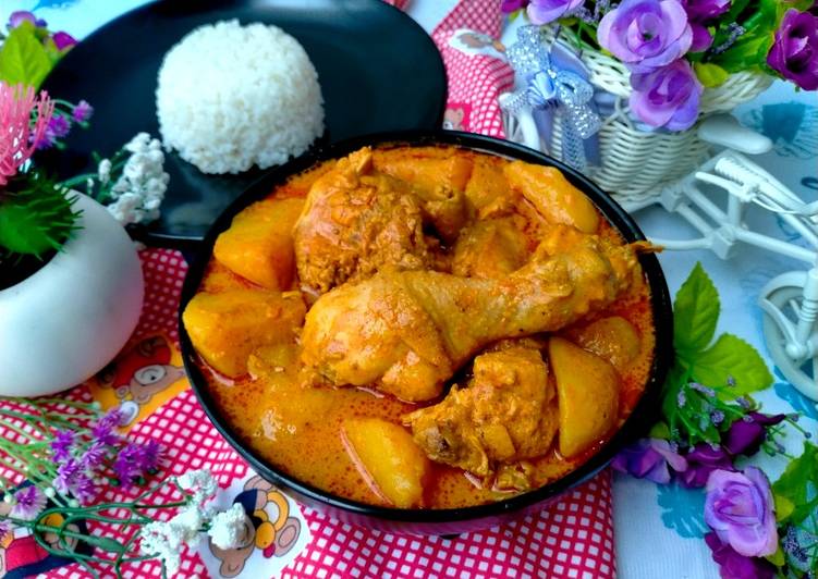 Cara Gampang Menyiapkan Chicken Curry/kari Ayam Sedapnya, Enak